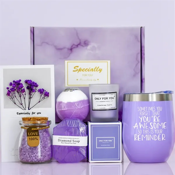 Relaxation Spa Gift Basket Set for Women - Relaxation Spa Gift Basket Set for Women - Image 2 of 11