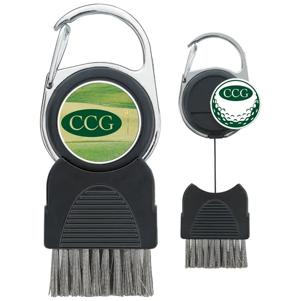 Good Value™ Golf Club Brush with Ball Marker - Good Value™ Golf Club Brush with Ball Marker - Image 0 of 1