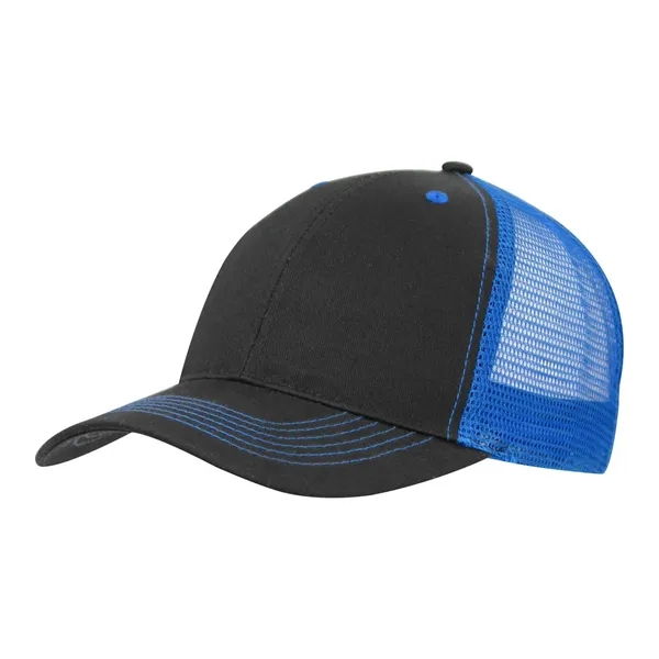 Color Accent Mesh Snapback Cap - Color Accent Mesh Snapback Cap - Image 1 of 9