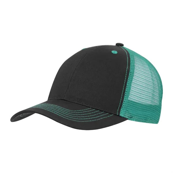 Color Accent Mesh Snapback Cap - Color Accent Mesh Snapback Cap - Image 4 of 9