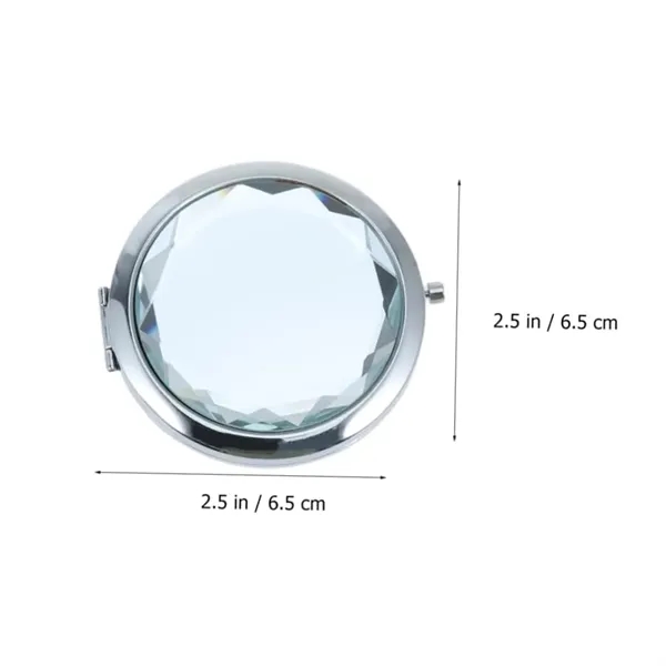 Crystal Cosmetic Pocket Compact Mirror - Crystal Cosmetic Pocket Compact Mirror - Image 1 of 5