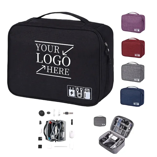Travel Electronic Accessories Organizer Bag - Travel Electronic Accessories Organizer Bag - Image 0 of 7