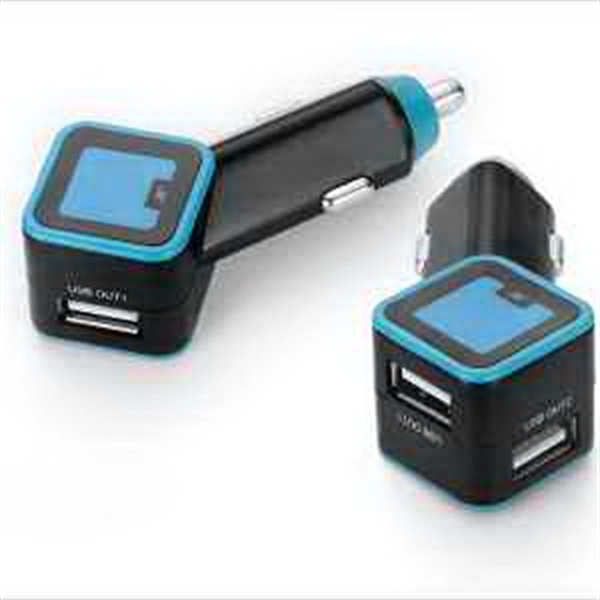 Dual Port Mini USB Car Charger with LED Light - Dual Port Mini USB Car Charger with LED Light - Image 0 of 0