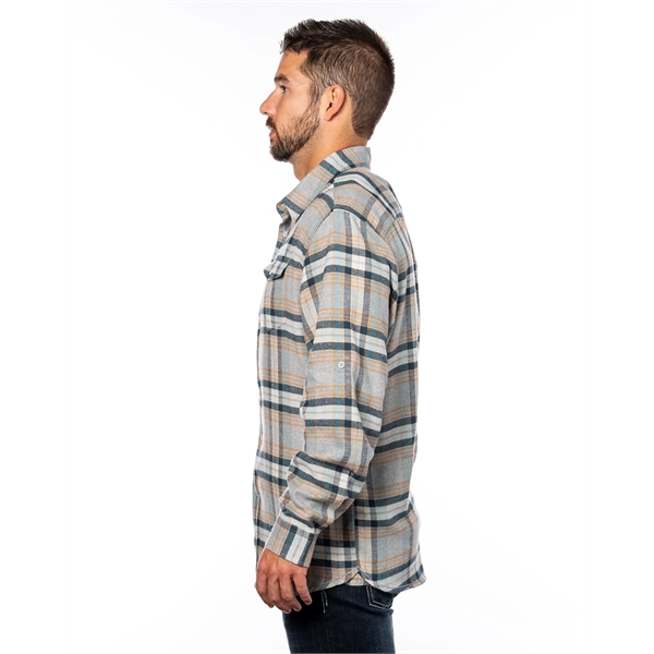 Burnside Men's Plaid Flannel Shirt - Burnside Men's Plaid Flannel Shirt - Image 43 of 138