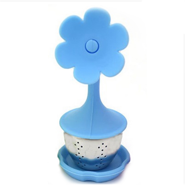 Flower shape silicone Tea Strainer - Flower shape silicone Tea Strainer - Image 1 of 5