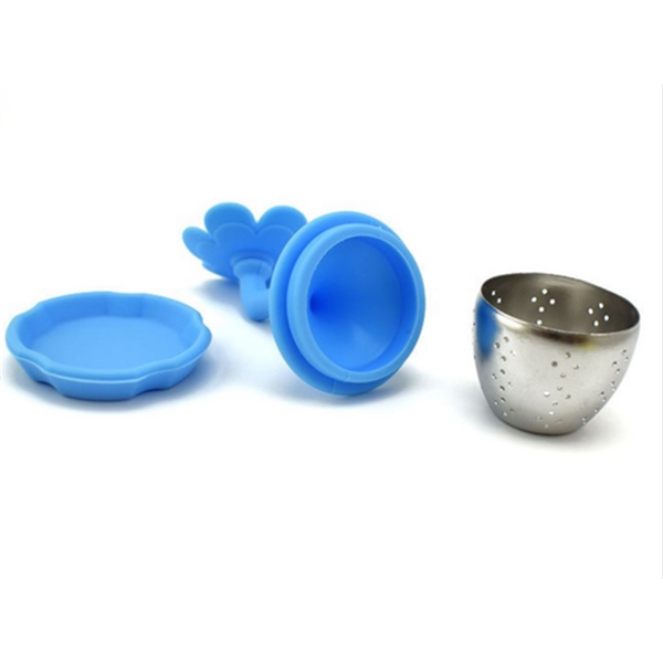 Flower shape silicone Tea Strainer - Flower shape silicone Tea Strainer - Image 2 of 5