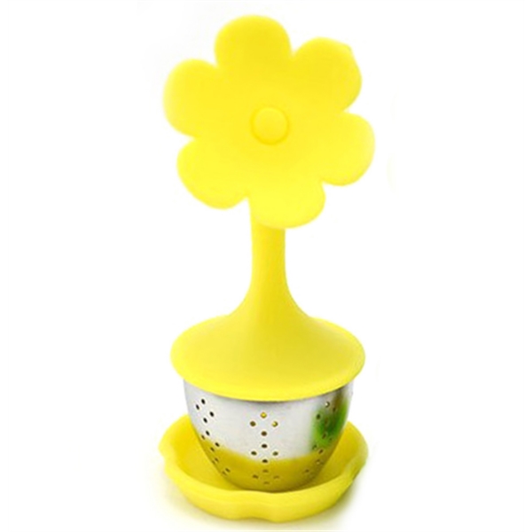 Flower shape silicone Tea Strainer - Flower shape silicone Tea Strainer - Image 3 of 5