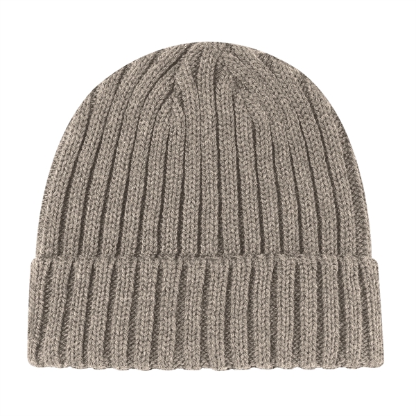 Acrylic, Cuff Toque, Chunky rib knit - Acrylic, Cuff Toque, Chunky rib knit - Image 4 of 13