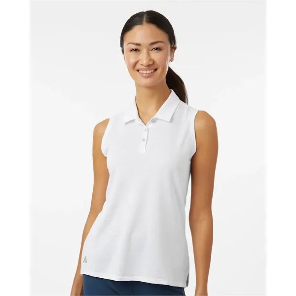 Adidas Women's Ottoman Sleeveless Polo - Adidas Women's Ottoman Sleeveless Polo - Image 1 of 6