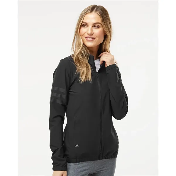 Adidas Women's Wind Resistant Full-Zip Jacket - Adidas Women's Wind Resistant Full-Zip Jacket - Image 0 of 2