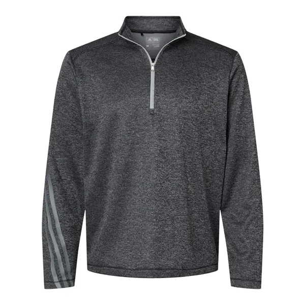 Adidas Men's Brushed Terry Heathered Quarter-Zip Pullover - Adidas Men's Brushed Terry Heathered Quarter-Zip Pullover - Image 1 of 2