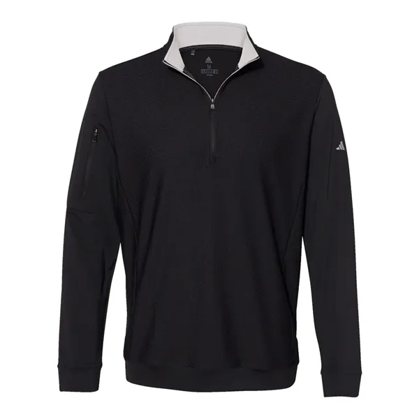 Adidas Men's Performance Textured Quarter-Zip Pullover - Adidas Men's Performance Textured Quarter-Zip Pullover - Image 1 of 8