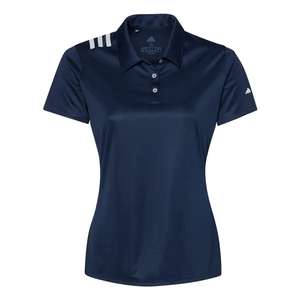 Adidas Women's 3-Stripes Shoulder Polo - Adidas Women's 3-Stripes Shoulder Polo - Image 3 of 12
