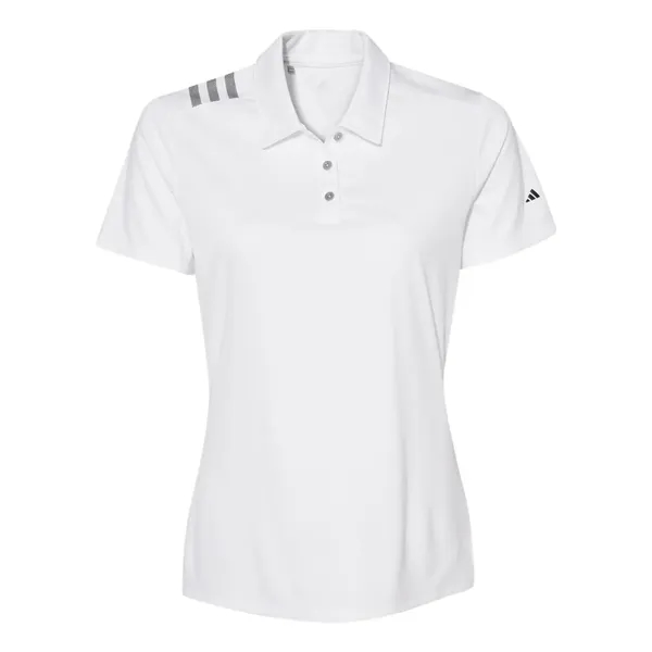 Adidas Women's 3-Stripes Shoulder Polo - Adidas Women's 3-Stripes Shoulder Polo - Image 11 of 12