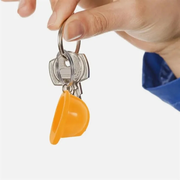 Promotional Construction Hard Hat Bottle Opener w/ Keychain - Promotional Construction Hard Hat Bottle Opener w/ Keychain - Image 6 of 7