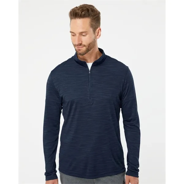 Adidas Men's Lightweight Melange Quarter-Zip Pullover - Adidas Men's Lightweight Melange Quarter-Zip Pullover - Image 0 of 6