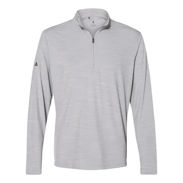 Adidas Men's Lightweight Melange Quarter-Zip Pullover - Adidas Men's Lightweight Melange Quarter-Zip Pullover - Image 5 of 6