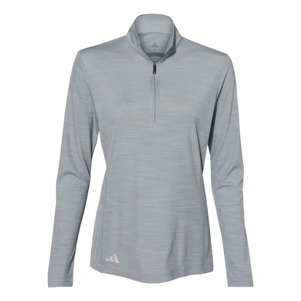 Adidas Women's Lightweight Melange Quarter-Zip Pullover - Adidas Women's Lightweight Melange Quarter-Zip Pullover - Image 5 of 6