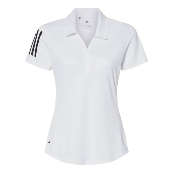 Adidas Women's Floating 3-Stripes Polo - Adidas Women's Floating 3-Stripes Polo - Image 9 of 10