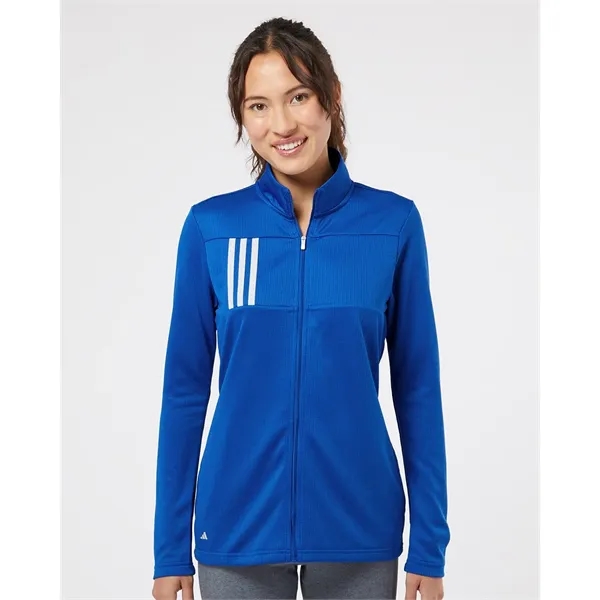 Adidas Women's 3-Stripes Double Knit Full-Zip - Adidas Women's 3-Stripes Double Knit Full-Zip - Image 0 of 10