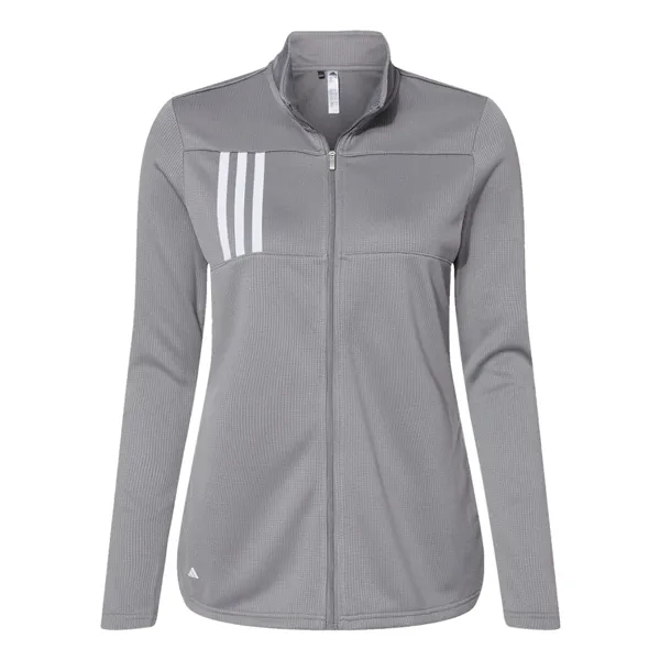 Adidas Women's 3-Stripes Double Knit Full-Zip - Adidas Women's 3-Stripes Double Knit Full-Zip - Image 3 of 10