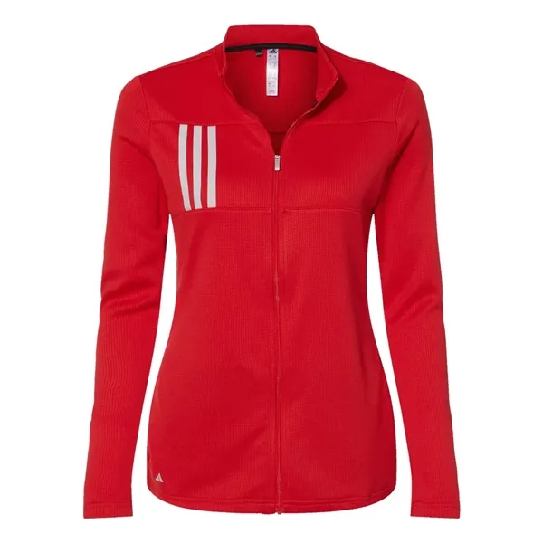 Adidas Women's 3-Stripes Double Knit Full-Zip - Adidas Women's 3-Stripes Double Knit Full-Zip - Image 5 of 10
