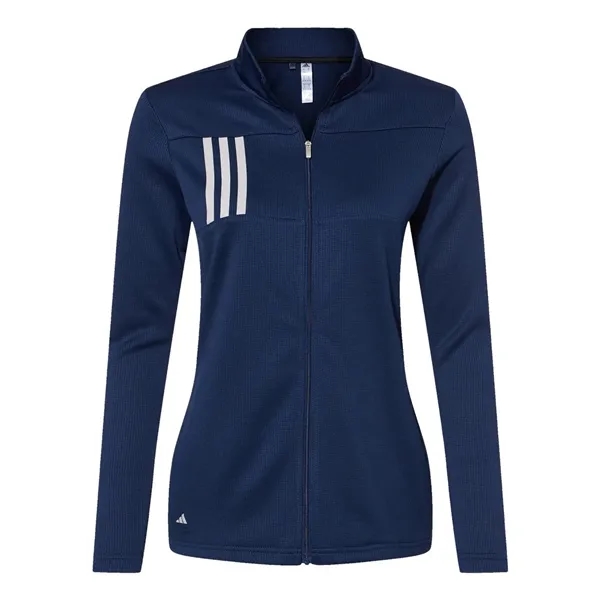 Adidas Women's 3-Stripes Double Knit Full-Zip - Adidas Women's 3-Stripes Double Knit Full-Zip - Image 7 of 10