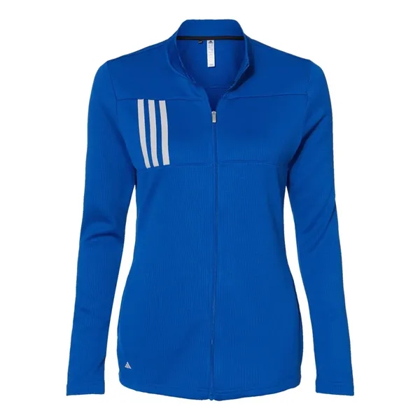 Adidas Women's 3-Stripes Double Knit Full-Zip - Adidas Women's 3-Stripes Double Knit Full-Zip - Image 9 of 10