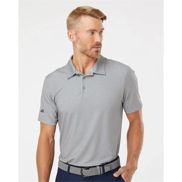Adidas Men's Diamond Dot Print Polo - Adidas Men's Diamond Dot Print Polo - Image 0 of 8
