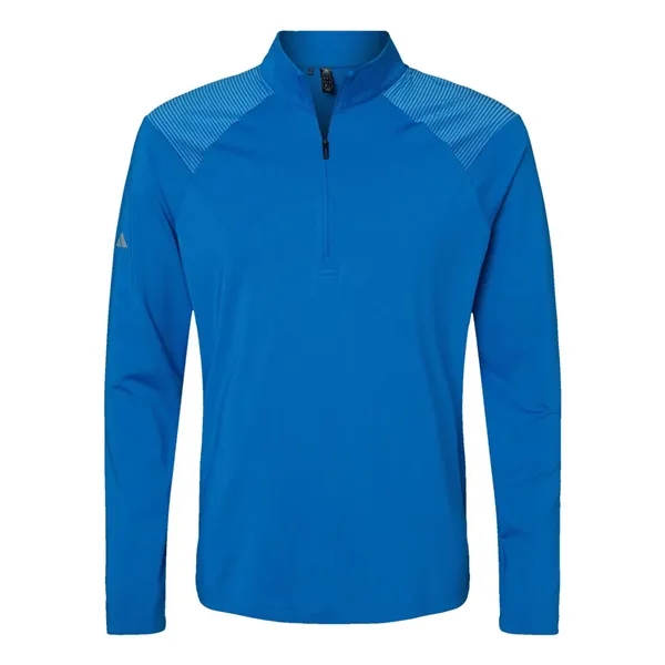 Adidas Men's Shoulder Stripe Quarter-Zip Pullover - Adidas Men's Shoulder Stripe Quarter-Zip Pullover - Image 3 of 10