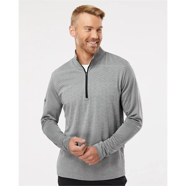 Adidas Men's Heather Block Print Quarter-Zip Pullover - Adidas Men's Heather Block Print Quarter-Zip Pullover - Image 0 of 6