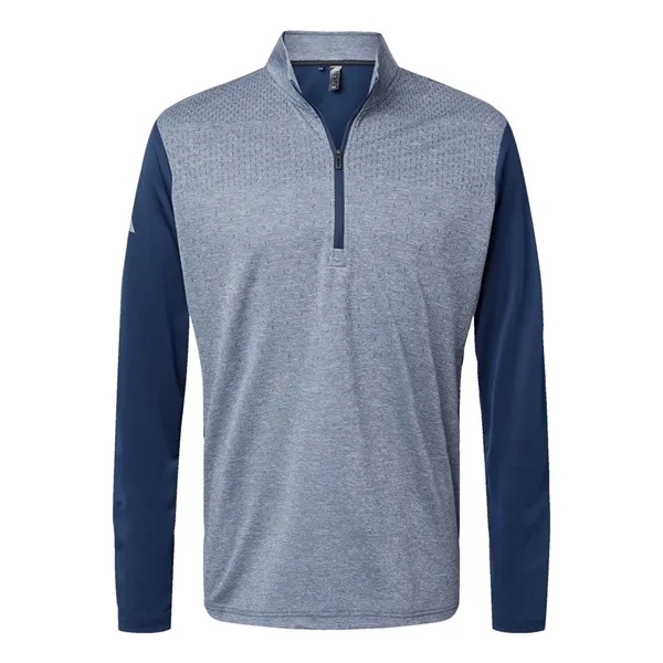 Adidas Men's Heather Block Print Quarter-Zip Pullover - Adidas Men's Heather Block Print Quarter-Zip Pullover - Image 3 of 6