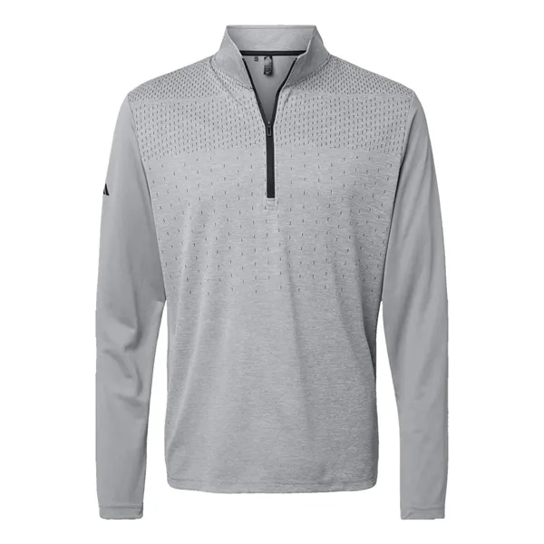 Adidas Men's Heather Block Print Quarter-Zip Pullover - Adidas Men's Heather Block Print Quarter-Zip Pullover - Image 4 of 6