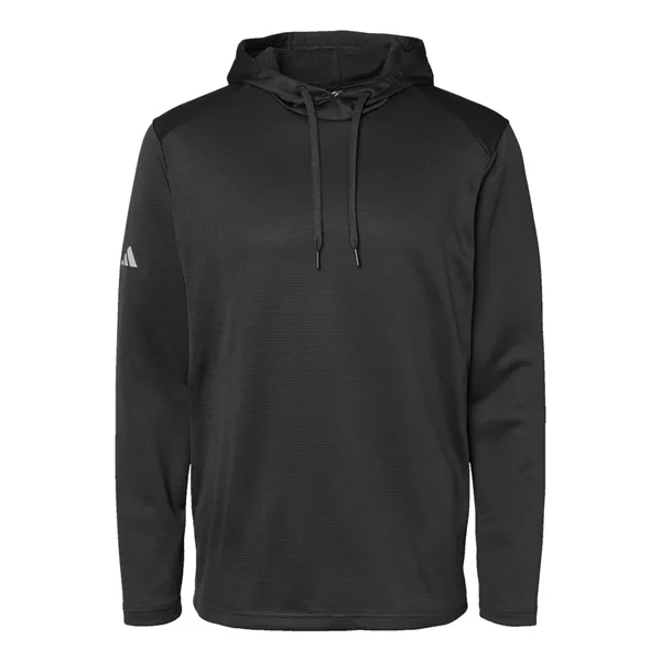 Adidas Men's Textured Mixed Media Hooded Sweatshirt - Adidas Men's Textured Mixed Media Hooded Sweatshirt - Image 1 of 8