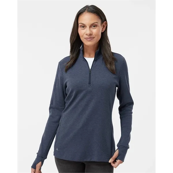 Adidas Women's 3-Stripes Quarter-Zip Pullover Sweater - Adidas Women's 3-Stripes Quarter-Zip Pullover Sweater - Image 0 of 12