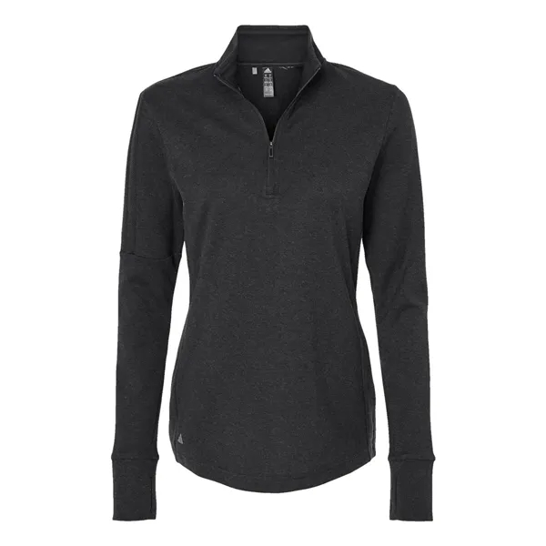 Adidas Women's 3-Stripes Quarter-Zip Pullover Sweater - Adidas Women's 3-Stripes Quarter-Zip Pullover Sweater - Image 3 of 12