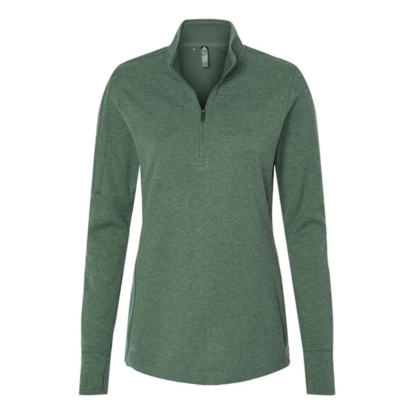 Adidas Women's 3-Stripes Quarter-Zip Pullover Sweater - Adidas Women's 3-Stripes Quarter-Zip Pullover Sweater - Image 9 of 12