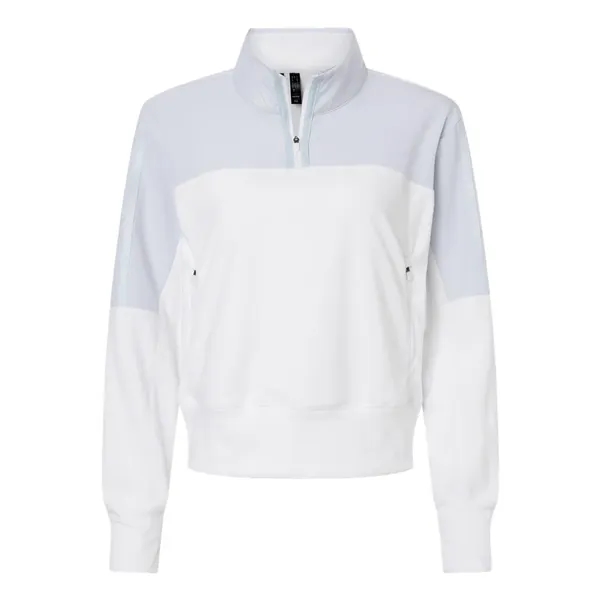 Adidas Women's Fleece Quarter-Zip Pullover - Adidas Women's Fleece Quarter-Zip Pullover - Image 4 of 6