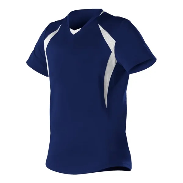 Alleson Athletic Girls' Short Sleeve Fastpitch Jersey - Alleson Athletic Girls' Short Sleeve Fastpitch Jersey - Image 6 of 12