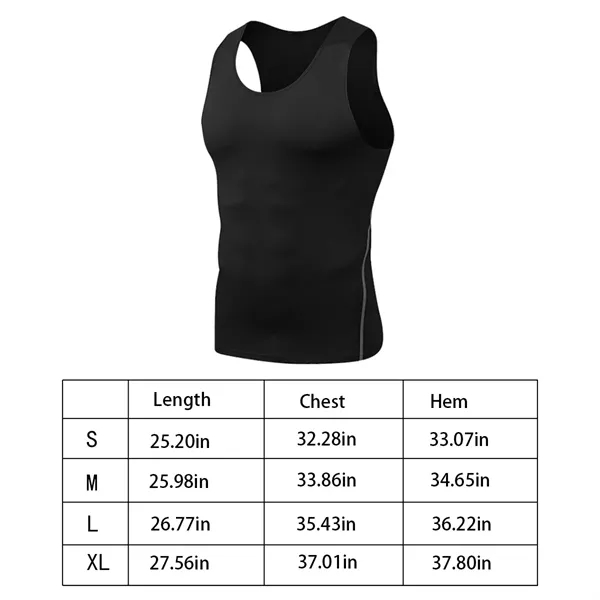 Men bodybuilding gym athletic tight compression tank top - Men bodybuilding gym athletic tight compression tank top - Image 1 of 4