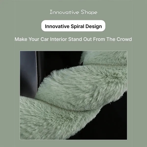 Twist Knit Plush Steering Wheel Cover - Twist Knit Plush Steering Wheel Cover - Image 3 of 4