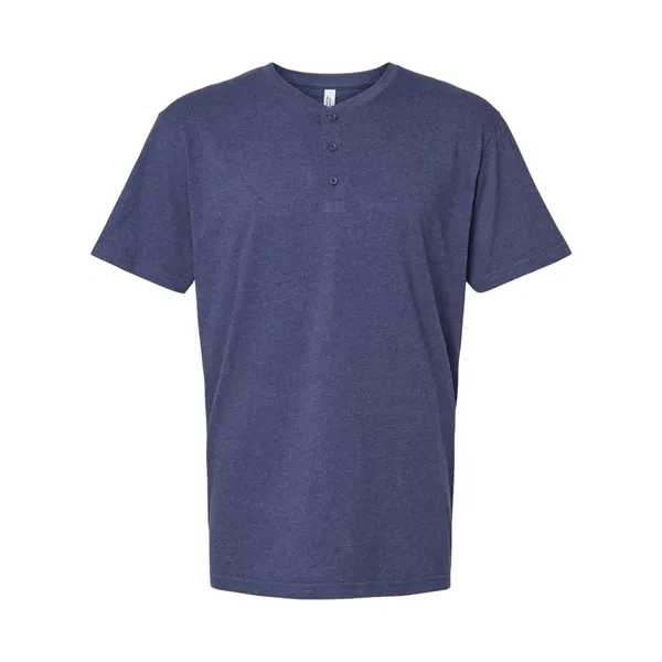 American Apparel Unisex CVC Henley Tee - American Apparel Unisex CVC Henley Tee - Image 9 of 10