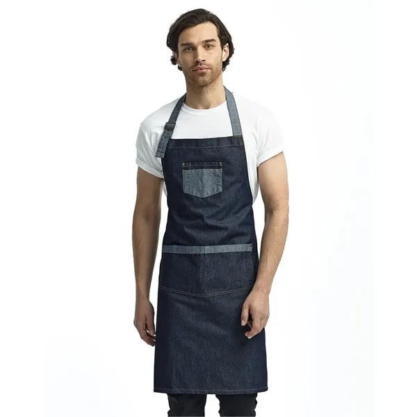 Artisan Collection by Reprime Domain Contrast Denim Bib A... - Artisan Collection by Reprime Domain Contrast Denim Bib A... - Image 0 of 2