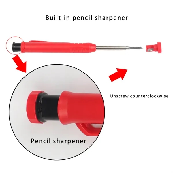 Long nosed deep hole solid construction carpenter pencil - Long nosed deep hole solid construction carpenter pencil - Image 2 of 4