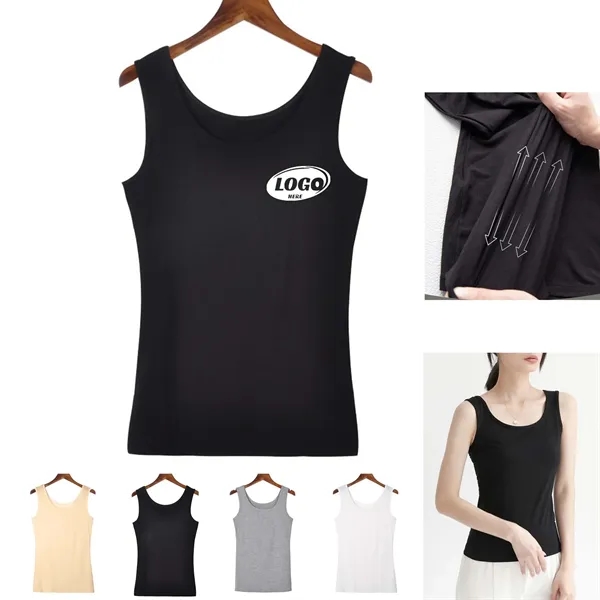Womens Sleeveless Slim Fit Ribbed Top - Womens Sleeveless Slim Fit Ribbed Top - Image 0 of 5