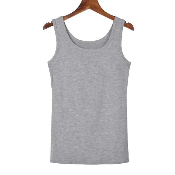 Womens Sleeveless Slim Fit Ribbed Top - Womens Sleeveless Slim Fit Ribbed Top - Image 3 of 5