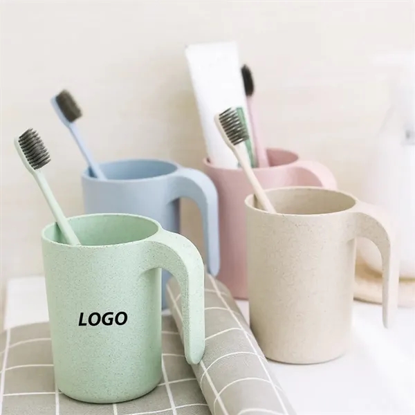 13 oz Wheat Straw Water Cup - 13 oz Wheat Straw Water Cup - Image 1 of 1