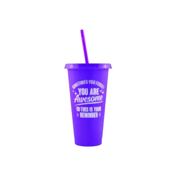 24OZ Colorful PP Straw Water Cup - 24OZ Colorful PP Straw Water Cup - Image 6 of 9