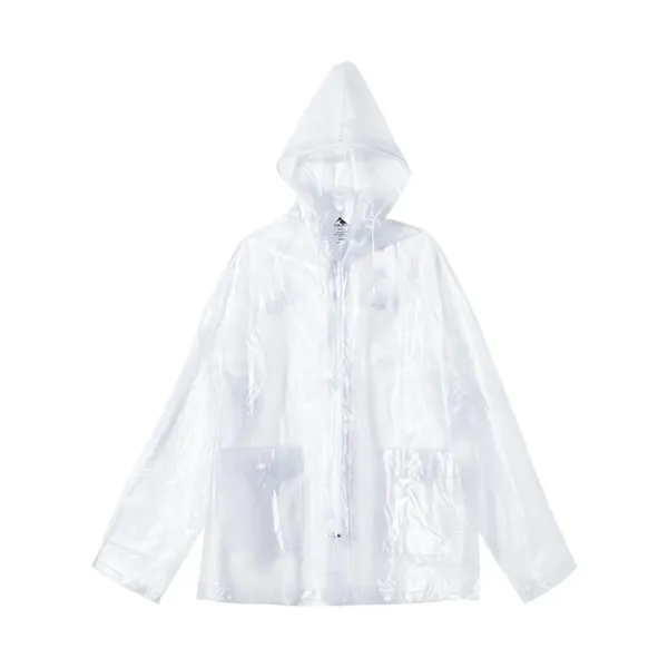 Augusta Sportswear Men's Clear Hooded Rain Jacket - Augusta Sportswear Men's Clear Hooded Rain Jacket - Image 1 of 1