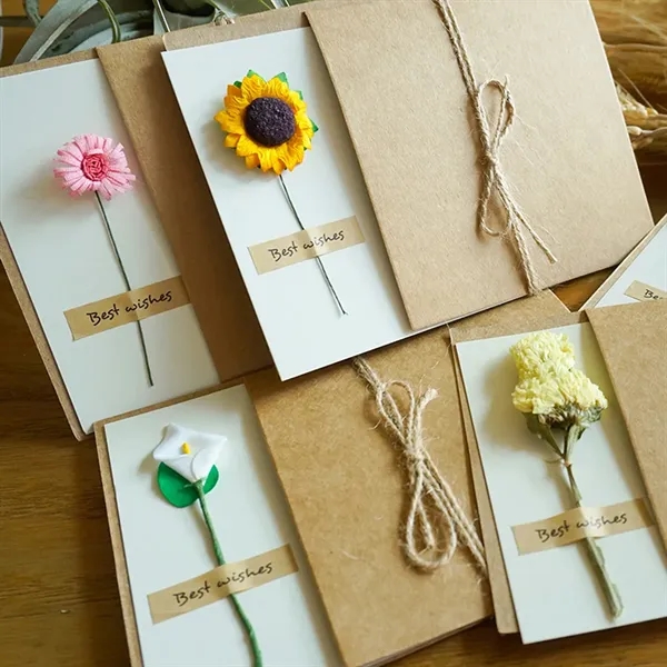 Birthday wedding baby shower greeting floral thank you card - Birthday wedding baby shower greeting floral thank you card - Image 3 of 4
